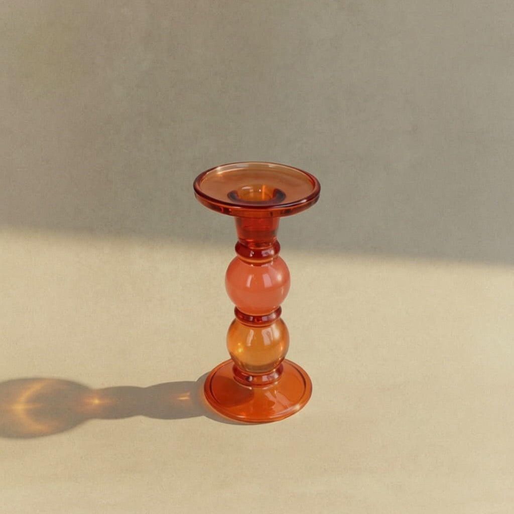 DOUBLE BUBBLE CORAL CANDLE HOLDER