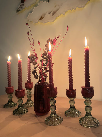 RUBY GLOW VASE