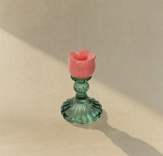 PETAL BLUSH SMALL CANDLE HOLDER