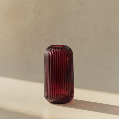 RUBY GLOW VASE