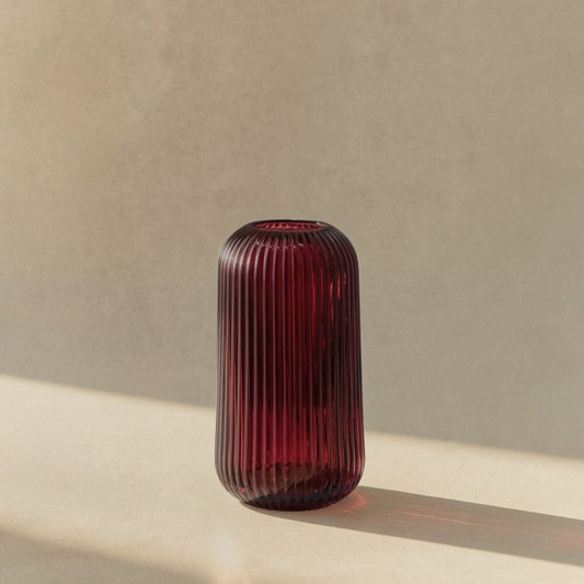 RUBY GLOW VASE