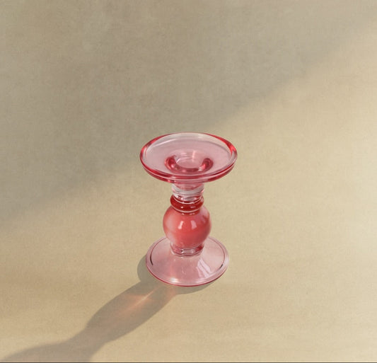 PINK BUBBLE CANDLE HOLDER