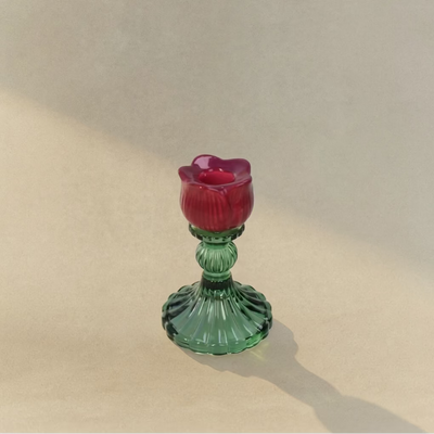 PETAL ROUGE SMALL CANDLE HOLDER