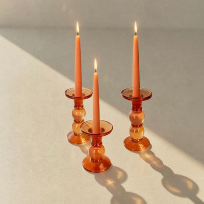 DOUBLE BUBBLE CORAL CANDLE HOLDER
