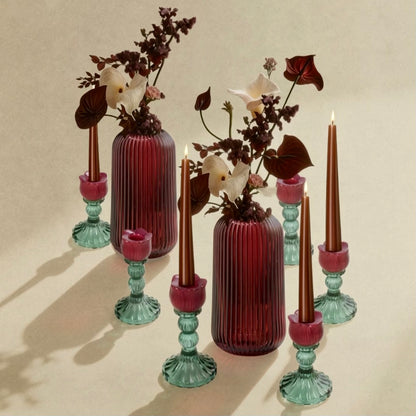 RUBY GLOW VASE