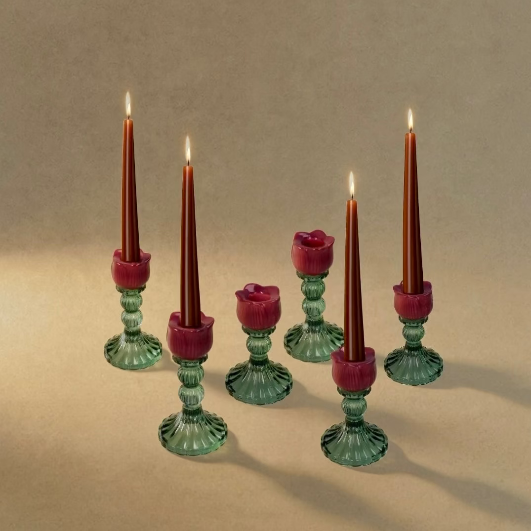 PETAL ROUGE SMALL CANDLE HOLDER